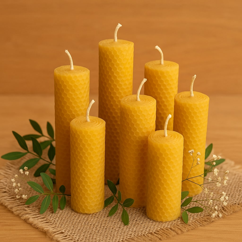 Handgemachte Bienenwachskerzen